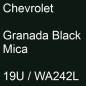 Preview: Chevrolet, Granada Black Mica, 19U / WA242L.